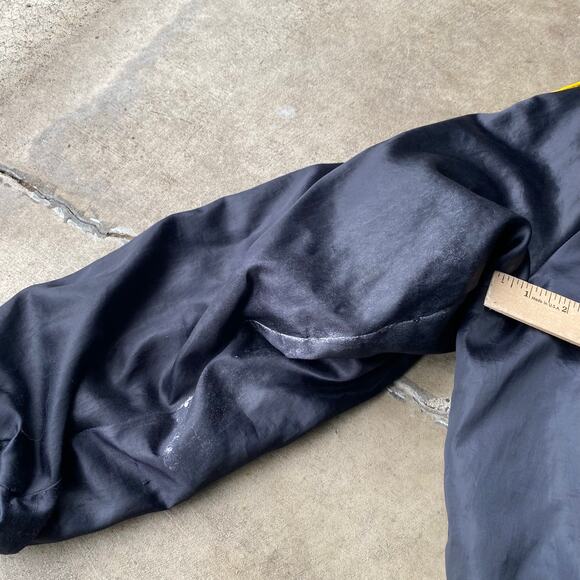 VINTAGE US AIR FORCE CHAINSTITCHED SATIN JACKET PATCHES LARGE BLACK SOUVENIR - Picture 7 of 7